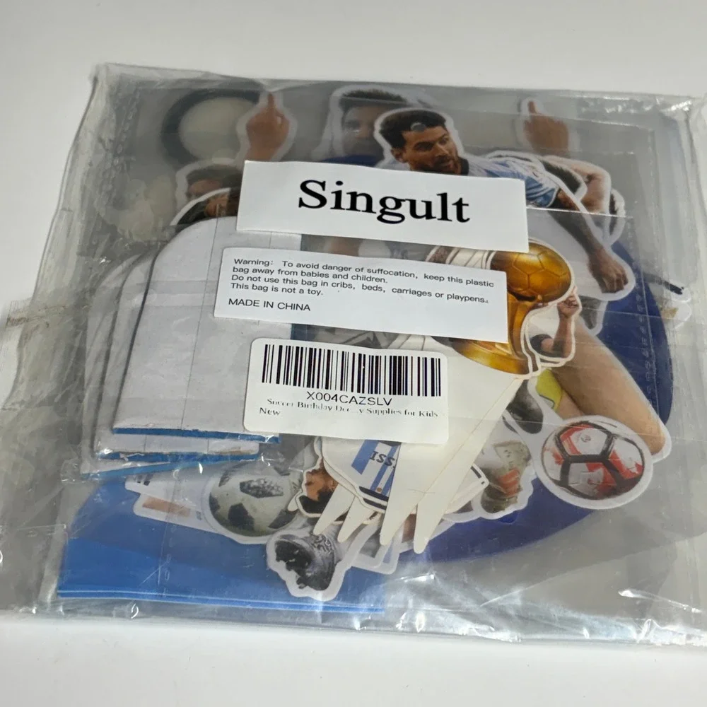 Singult Lionel Messi Soccer Birthday Party Decoration Supplies for Kids‎ NEW